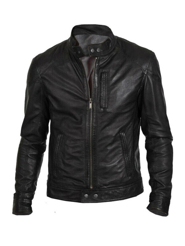 Classic Hunt Black Sheep Leather Biker Jacket
