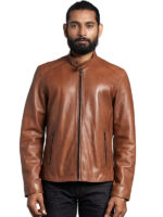 Cognac Leather Jacket