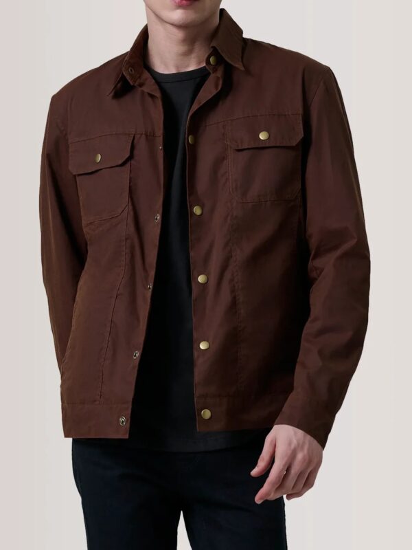 Colberto Waxed Canvas Trucker Jacket