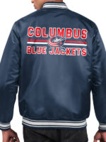 Columbus Blue Jackets Starter Jacket Back