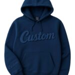 Custom-Embossed-Hoodie-Blue
