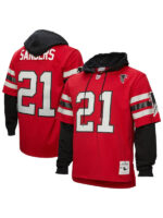 Deion Sanders Hoodie Jersey Red