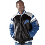 Detroit Lions Leather Jacket
