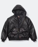 Dickies-Supreme-Black-Leather-Jacket