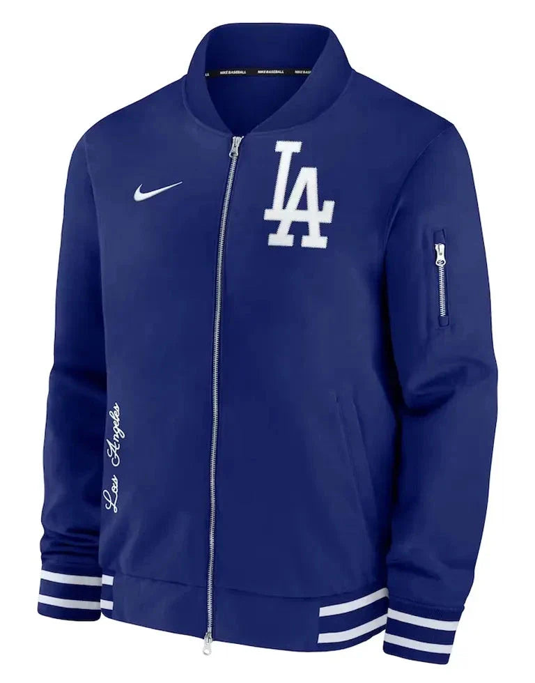 DodgersBomberJacket Dodgers Bomber Jacket Zing Apparel