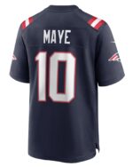 Drake-Maye-Jersey-Navy-Back