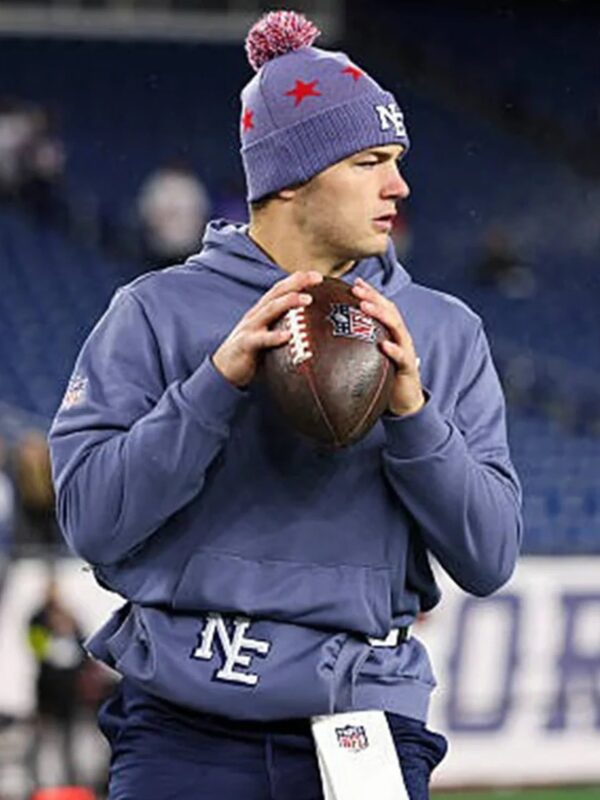 Drake-Maye-new-england-Patriots-Rivalries-Sideline-Hoodie-Blue