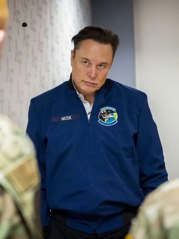Elon Musk The Air Force Academy Blue Jacket