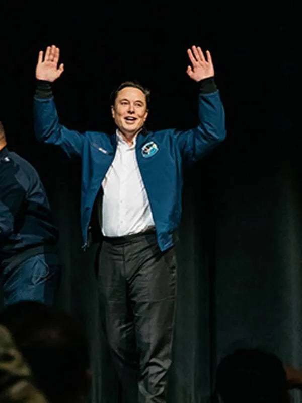 Elon Musk The Air Force Academy Blue Jacket Buy