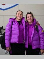 England Lionesses Nike Purple Puffer Jacket - Image 4