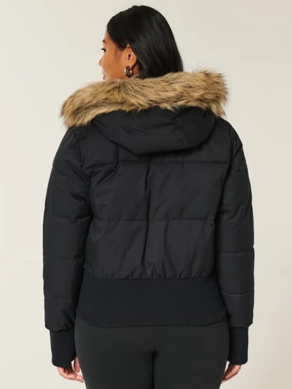 Faux-Fur-Trim-Puffer-Bomber-Jacket