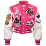 First_Row_Womens_Cropped_Varsity_Peace_Jacket_Pink