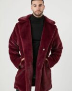 Forever-21-Faux-Fur-Maroon-Coat