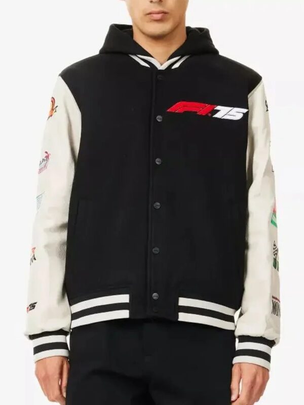 Formula-1-F175-Logo-Varsity-Black-Jacket