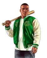 Franklin Clinton Grand Theft Auto V Green Jacket For Sale