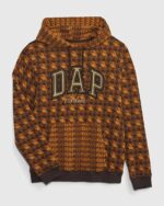 GAP-X-DAP-Logo-Hoodie-Brown-houndstooth