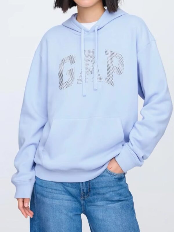 GAP Rhinestone Hoodie Blue