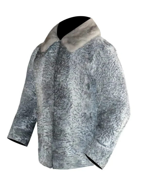 GRAY Shearling Jacket Fur Jacket For Men & Women