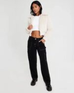 Garage-White-Faux-Fur-Jacket-Women