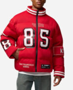 George Kittle 49ers Off Season NFL Puffer Jacket Zing Apparel