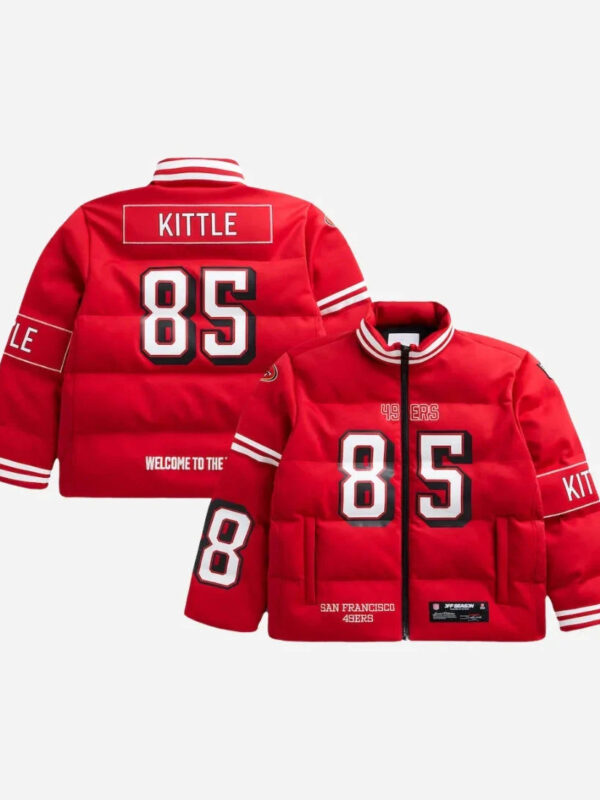 George Kittle 49ers Off Season NFL Puffer Jacket Zing Apparel