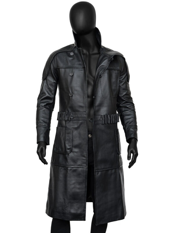 Black Blade Runner 1982 Roy Batty Trench Coat