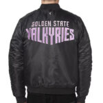 Golden_State_Valkyries_FISLL_Eclipse_Varsity_Jacket_Black_Back