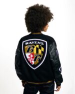 Golf-Wang-2025-Baltimore-Ravens-Letterman-Jacket-Back-Women