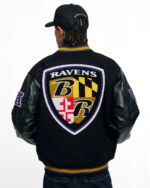 Golf-Wang-2025-Baltimore-Ravens-Varsity-Jacket-Back