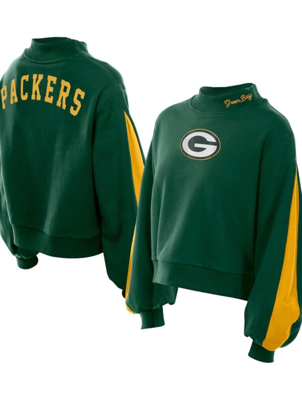 Green Bay Packers Mock Neck Sweatshirt