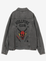 Hellfire Club Grey Denim Jacket