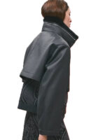 HermÃ¨s Leather Bomber Jacket Back