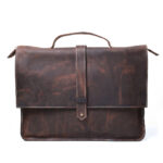 Corporate Pure Leather Vintage Bag, Brown Zing Apparel