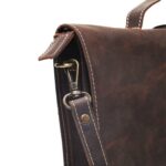 Corporate Pure Leather Vintage Bag, Brown Zing Apparel