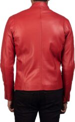 Iconic Red Leather Biker Jacket Men Buy