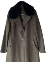 Daria Greenock Industry Green Wool Coat - Image 2