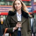 Daria Greenock Industry Green Wool Coat