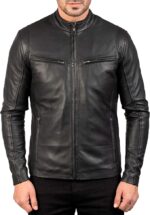 Ionic Black Leather Jacket