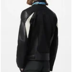 Jalen Hurts Louis Vuitton Leather Mix Biker Jacket