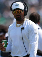 NFL Preseason 2025 Jalen Hurts Eagles White Sweatshirt