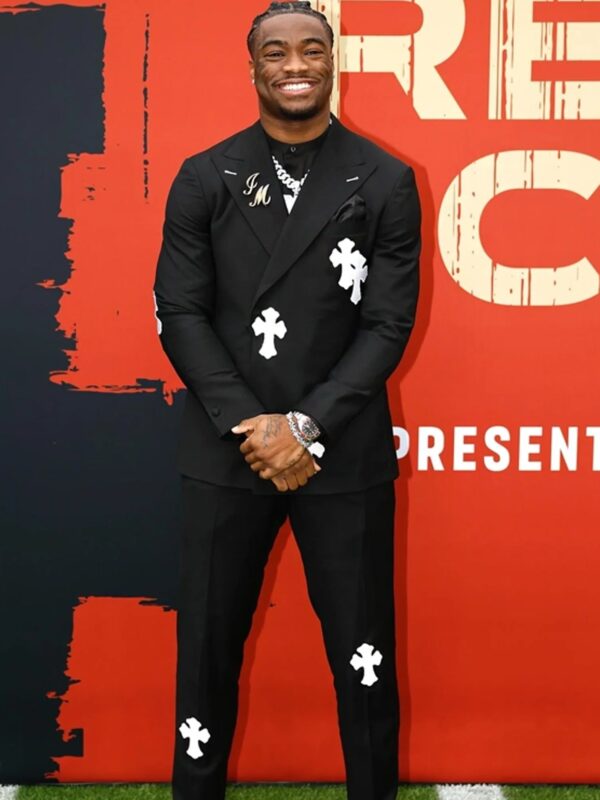 Jalen-Milroe-Chrome-Hearts-Black-Suit