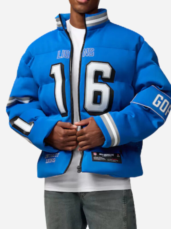 Jared Goff Detroit Lions Off Season Puffer Jacket