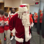 KansasCity Chiefs Coach Andy Reid Red Santa Suit