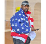 Kanye-West-USA-American-Flag-Printed-Puffer-Bomber-Jacket
