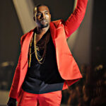 Kanye Red Suit