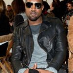 Kanye West Black Leather Motorcycle Jacket