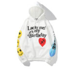 Kanye West Aeoelucky Me Itaes My Birthdayae Lucky Me It Hoodies - Image 2
