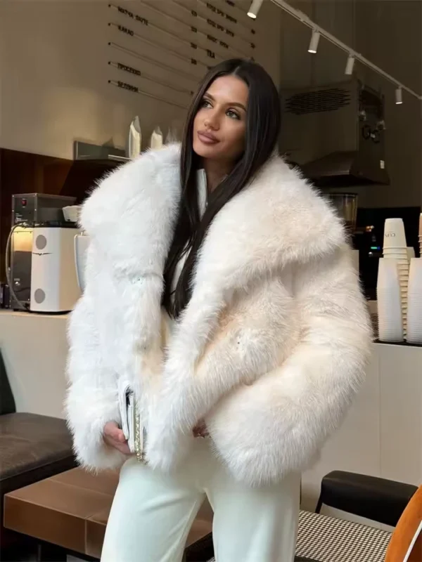 Kennedy-Stidham-White-Vegan-Fur-Coat