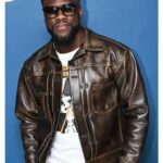 Kevin Hart Fight Night The Million Dollar Heist Movie Premiere Leather Jacket