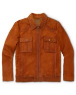 King Ranch Suede Bomber Jacket